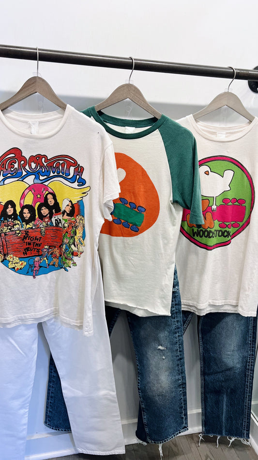 MadeWorn Aerosmith and Woodstock graphic tees available at WEST2WESTPORT.com