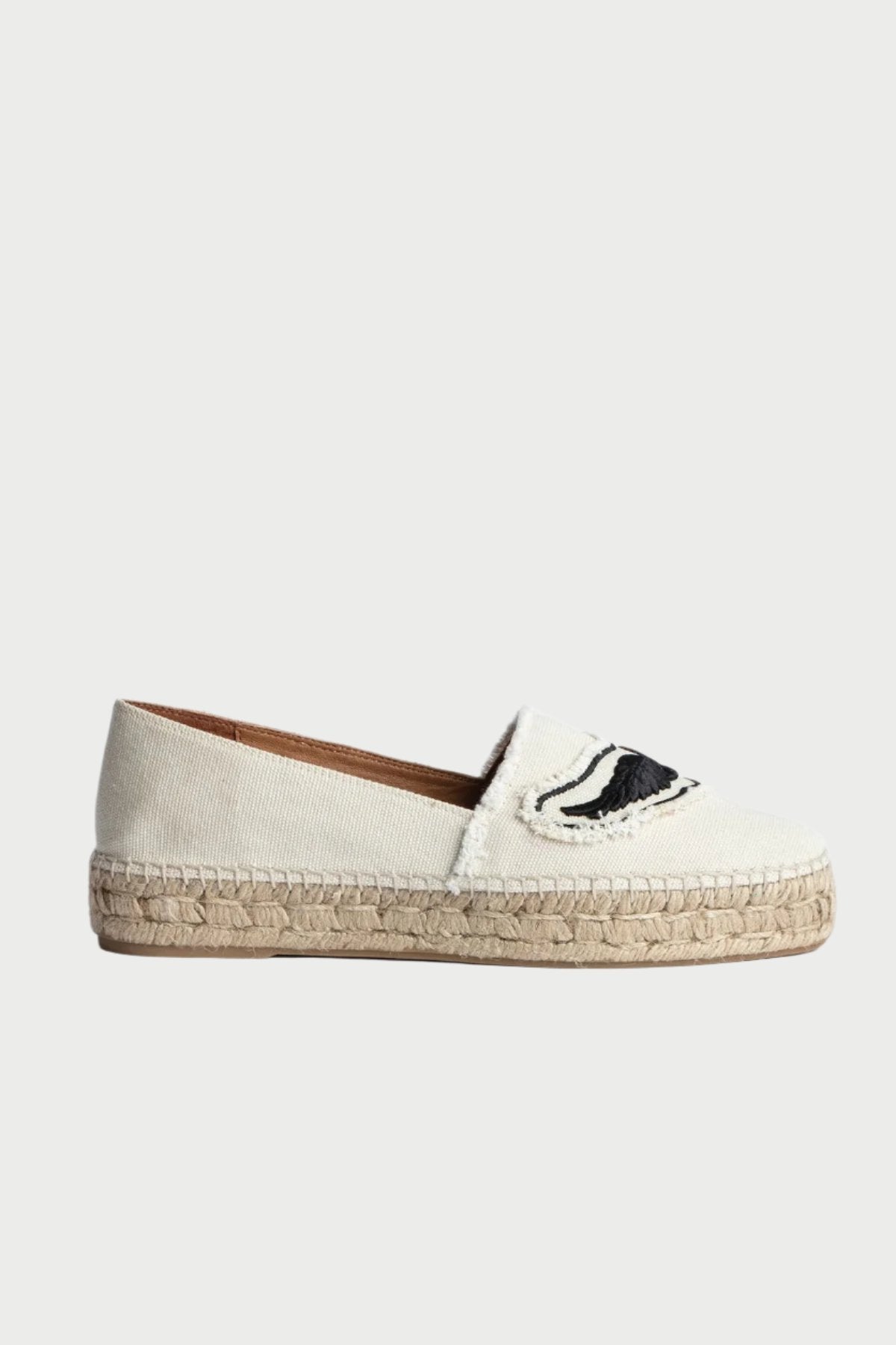 Side of the Zadig & Voltaire Canvas shoe, available at west2westport.com